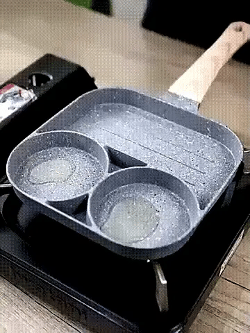 Sartén antiadherente de 3 seccione pequeño