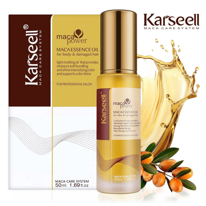 Karseell Aceite de argán marroquí para curación del cabello,