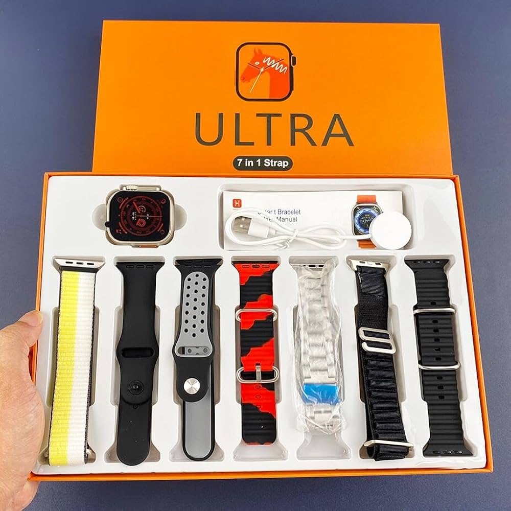 RELOJ ULTRA 7 EN 1 NEGRO