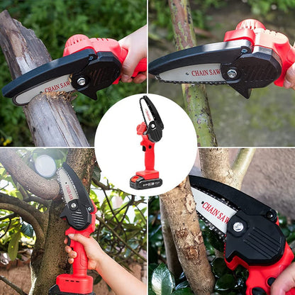 MINI MOTOSIERRA DE MANO INALAMBRICA 2 BATERIAS 48V Y 48V