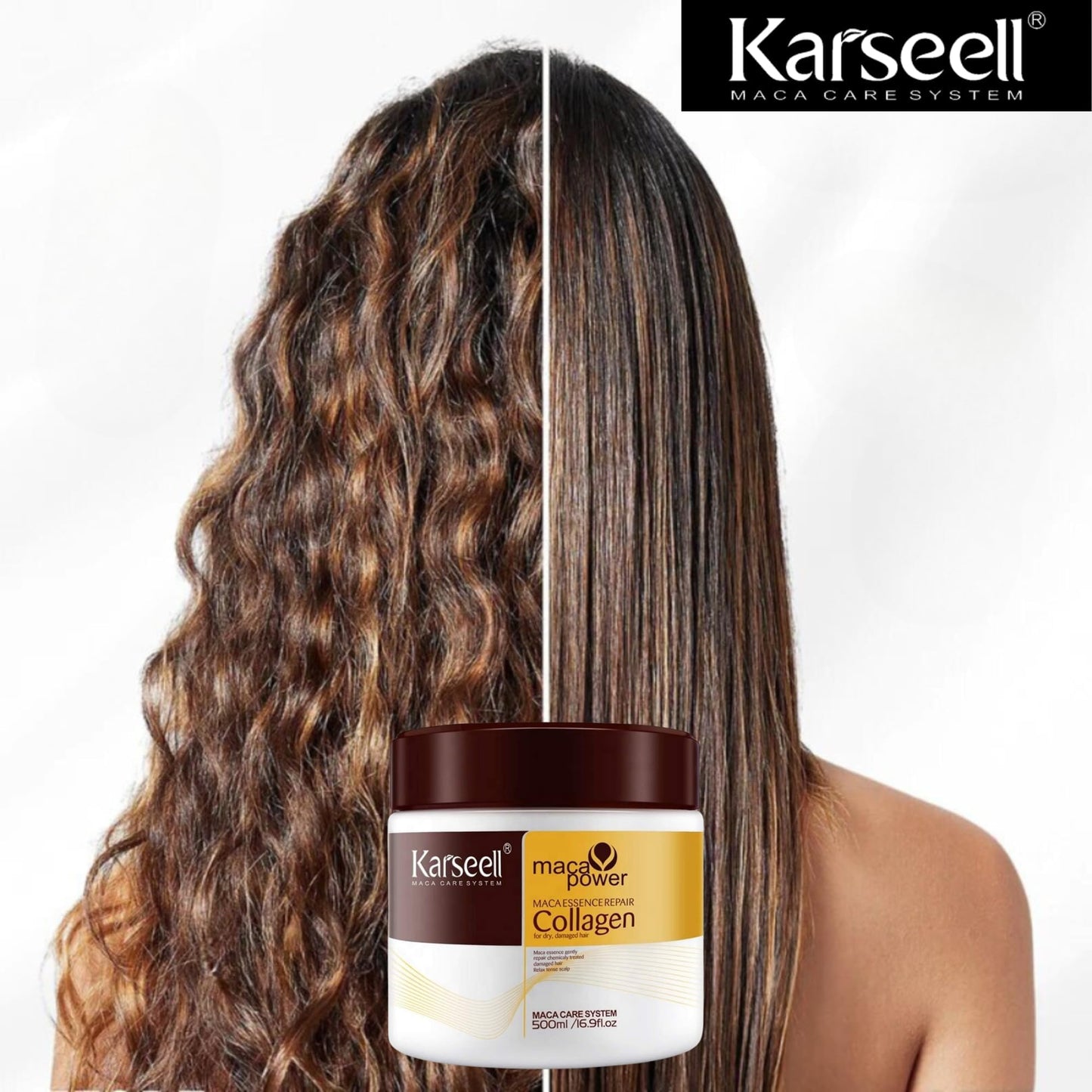 Máscara de Cabello Karseell con Colágeno