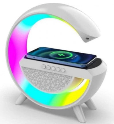 LAMPARA ATMOSFÉRICA TIPO G LED CON CARGADOR Y BOCINA