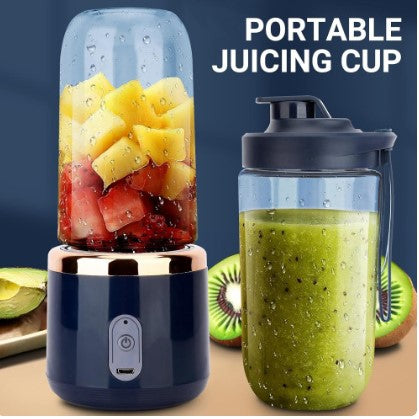 Licuadora portátil, mini jugo de frutas de 400 ml, taza de 6 cuchillas, de alta potencia, licuadora de batidos
