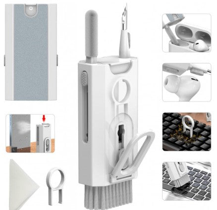 Kit de limpieza electrónica 8 en 1 – Limpiador de teclado, kit de limpieza de teclado, limpiador de portátil con cepillo