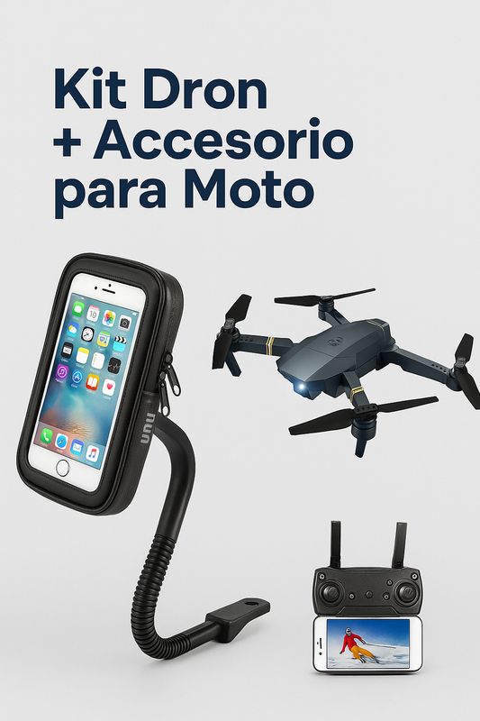 Kit Dron + Accesorio para Moto