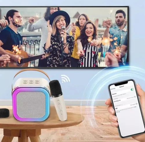 MINI PARLANTE CON MICROFONO USB RGB