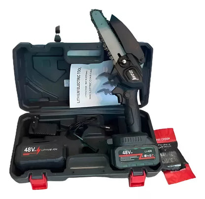 MINI MOTOSIERRA DE MANO INALAMBRICA 2 BATERIAS 48V Y 48V