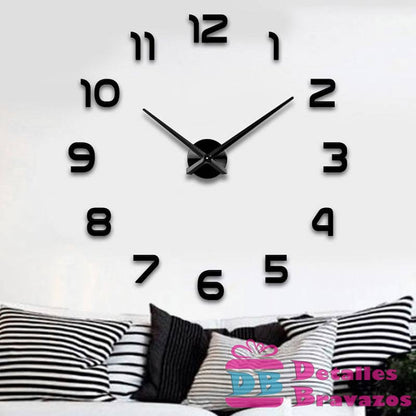 Reloj adhesivo decorativo para pared