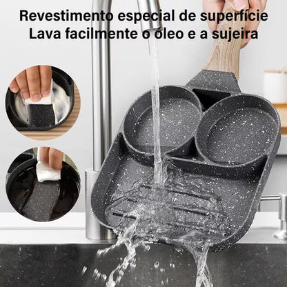 Sartén antiadherente de 3 seccione pequeño